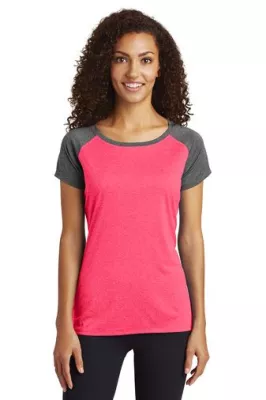 Sport-Tek ® Women's Heather-On-Heather Contender ™ Scoop Neck Tee.