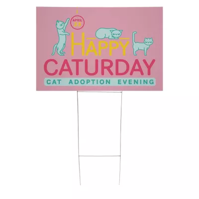 24" x 18" Corrugated Plastic Sign Kit (Single-Sided)
