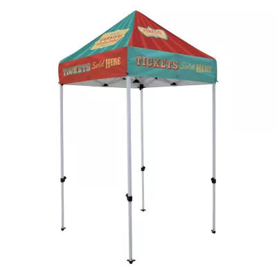 5' Economy Tent Kit (Dye Sub Full-Color Full-Bleed)