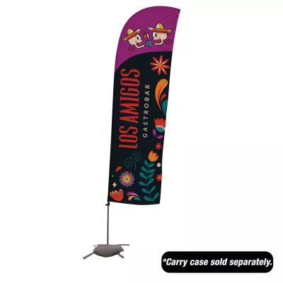 10.5' Value Blade Sail Sign Flag Kit Single-Sided Cross Base