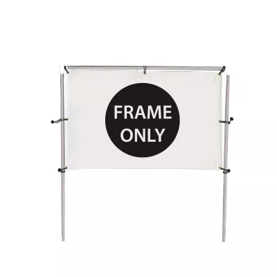 8'W x 5'H In-Ground Banner Hardware - Single Banner
