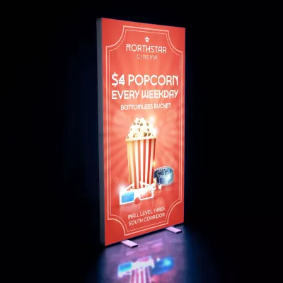 3' x 6.5' Deluxe SEG Glo Floor Display Kit