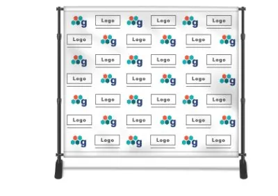 10' W x 8'H Step and Repeat Backdrop