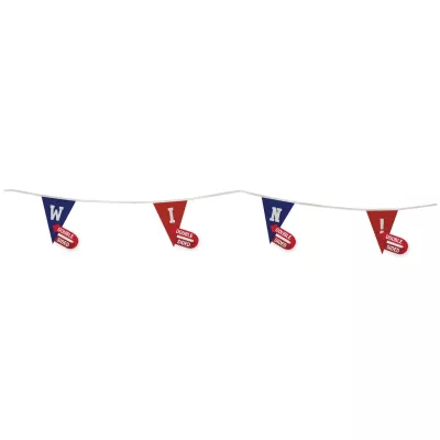 9" x 12" Triangle Pennant String Double-Sided (20')