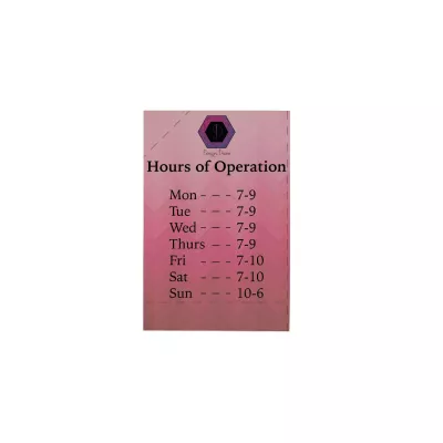 12" x 18" Opaque Window Cling