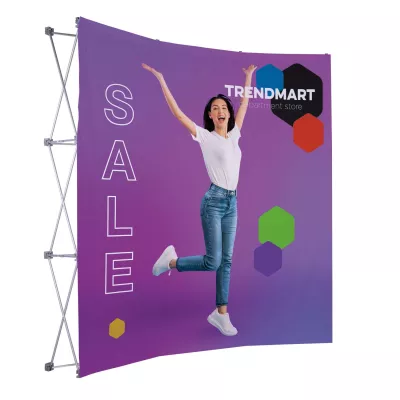 8' Curved Splash Floor Display Face Kit (Poly Knit)