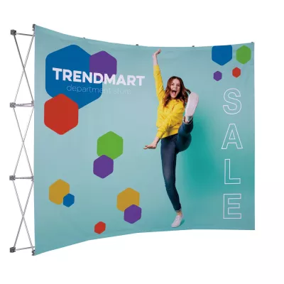 10' Curved Splash Floor Display Face Kit (Poly Knit)