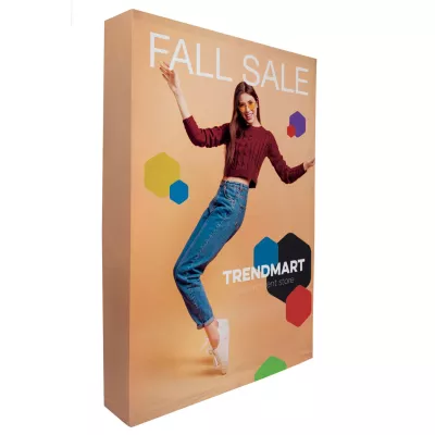 5' Straight Splash Floor Display Wrap Kit (Poly Knit)