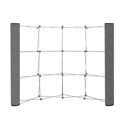 Curved Show 'N Rise Floor Display End Panel (Fabric)