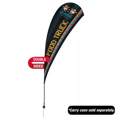 13' Value Teardrop Sail Sign Flag - 2-Sided with Spike