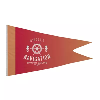 5' x 8' Polyester Burgee Flag Single-Sided