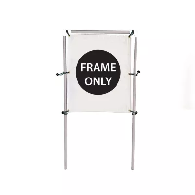4'W x 5'H In-Ground Banner Hardware - Single Banner