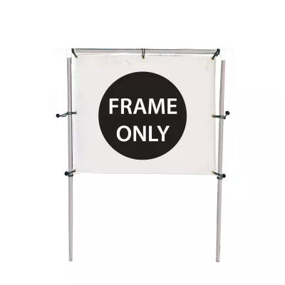 6'W x 5'H In-Ground Banner Hardware - Single Banner