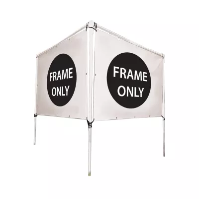 8'W x 5'H In-Ground Banner Hardware - V-Shape Banner
