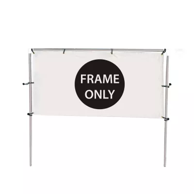 10'W x 5'H In-Ground Banner Hardware - Single Banner