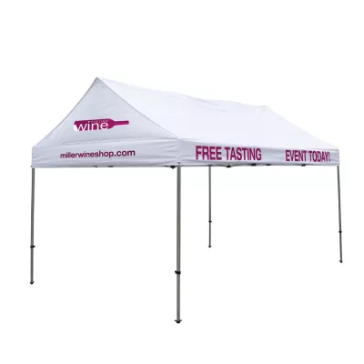 10' x 15' Gable Tent Kit (Full-Color Imprint, 4 Locations)