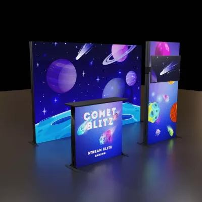 6.5'H Astra Plus Modular Booth Kit 2