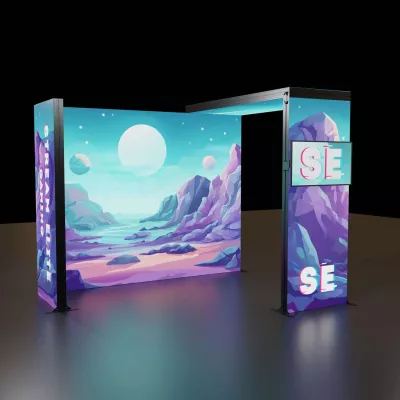 8'H Astra Modular Booth Kit 4