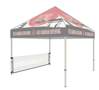 One Single-Sided Canopy Half Wall