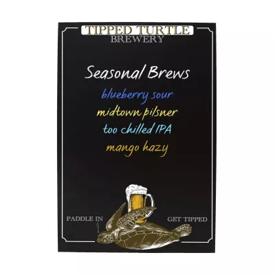 32" Deluxe A-frame Imprinted Chalkboard Insert