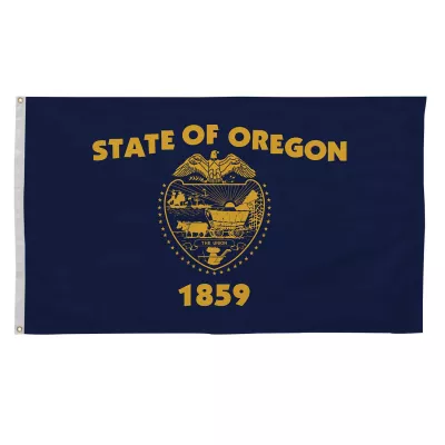 3' x 5' Oregon State Flag Double-Sided