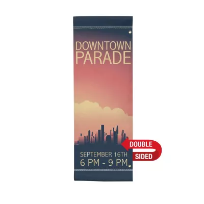 30" x 84" Vinyl Boulevard Banner Double-Sided
