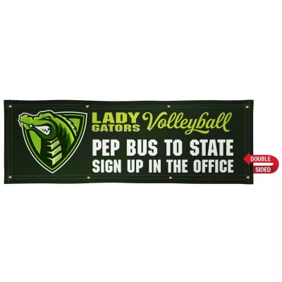 2' x 6' 13 oz. Smooth Vinyl Banner Double-Sided