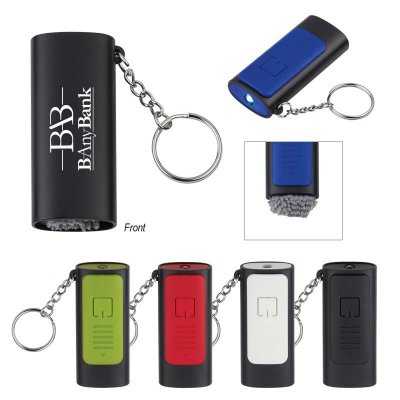 Key Chain Light With Screen Cleaner