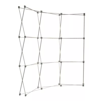 8' Curved Show 'N Rise Floor Display Frame Only