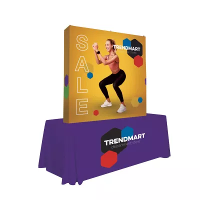 6' Straight Splash Tabletop Wrap Kit (Block-Out Fabric)