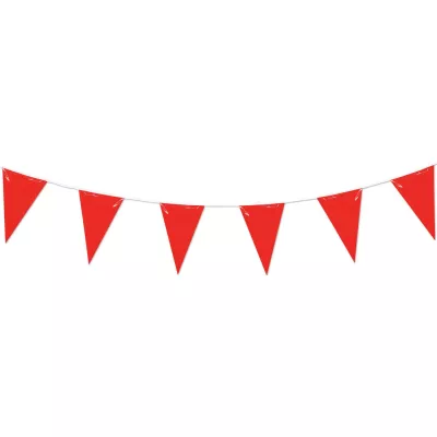 105' Red Pennant String
