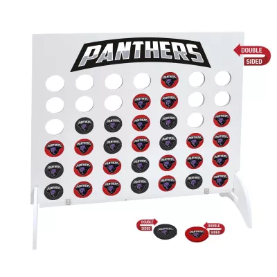 Giant 4-In-A-Row, 21 Black & 21 Red Disks (Double-Sided)
