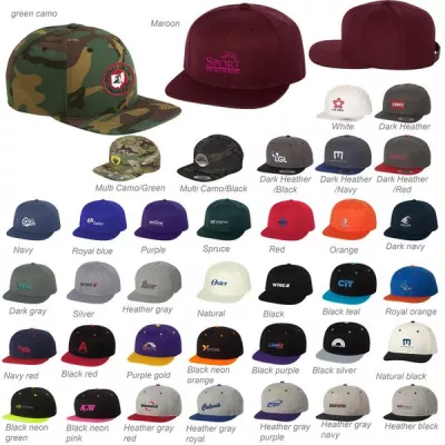 Yupoong 6089M Classic Flat Bill Snapback Cap