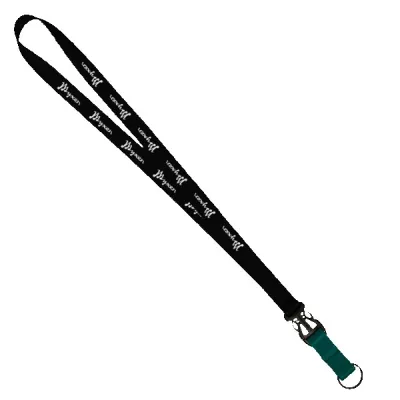 3/4" Multi color (Top and bottom) Nylon Lanyard with Plastic Slide Buckle R