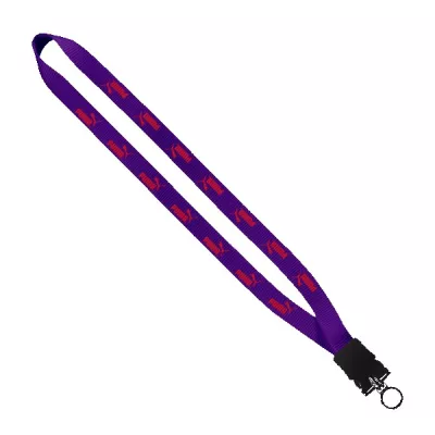 3/4" Smooth Nylon Lanyard with Snap-Buckle Release & O-Ring