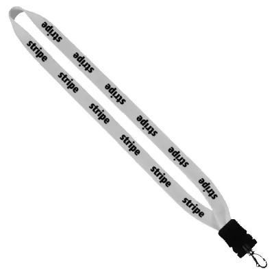 3/4" Cotton Lanyard with Plastic Snap-Buckle Release & Swivel Hook