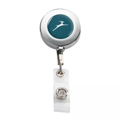IMPORT Metal Retractable Badge Reel with Belt Clip