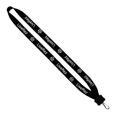 3/4" Cotton Lanyard with Plastic Clamshell & Swivel Snap Hook