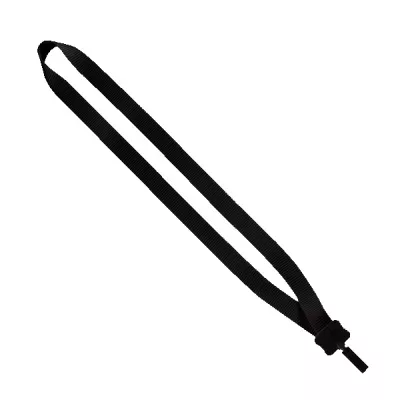 3/4" Smooth Nylon Lanyard with Plastic Clamshell & Bulldog Clip