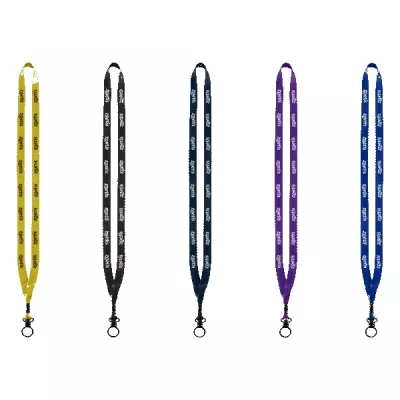 1/2" Polyester Lanyard with Plastic O-Ring