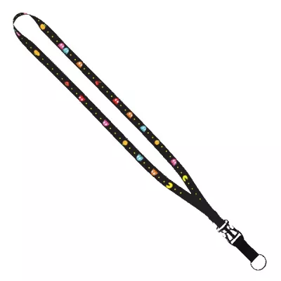 5/8" Tubular Lanyard with Plastic Slide-Buckle Release & Split-Ring