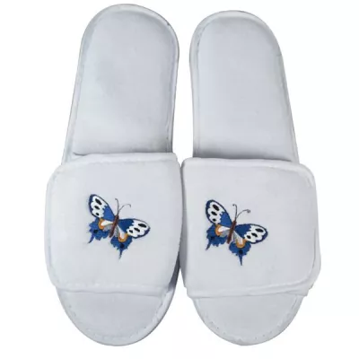 Velcro Plush Slippers