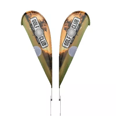 IMPORT 15' Double-Sided Teardrop Flag with Ground Spike