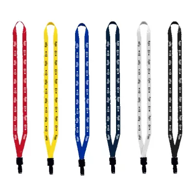1/2" Polyester Lanyard with Non-Swivel Plastic Hook