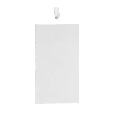 4" x 8" Blank Oversized Vertical Vinyl Pouch with Bulldog Clip