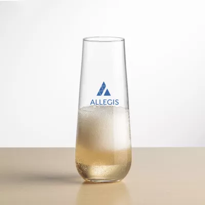 Cannes Stemless Flute - Imprinted