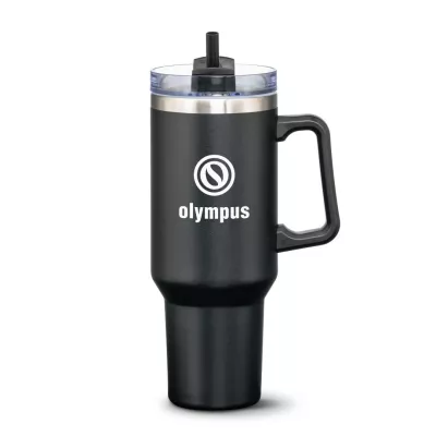 Compeer Handle Travel Mug w/Straw - 40oz