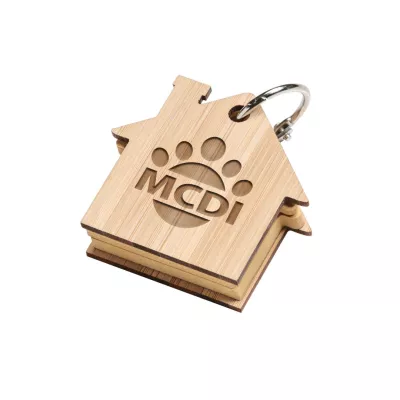 Futuro House Keychain w/Sticky Notes
