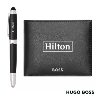 Hugo Boss® Rollerball Pen & Wallet Set