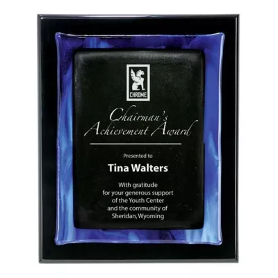Metallic Fusion Plaque - Black/Blue